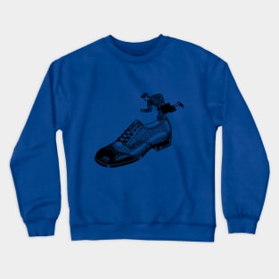 Boy in Big Shoe Crewneck Sweatshirt